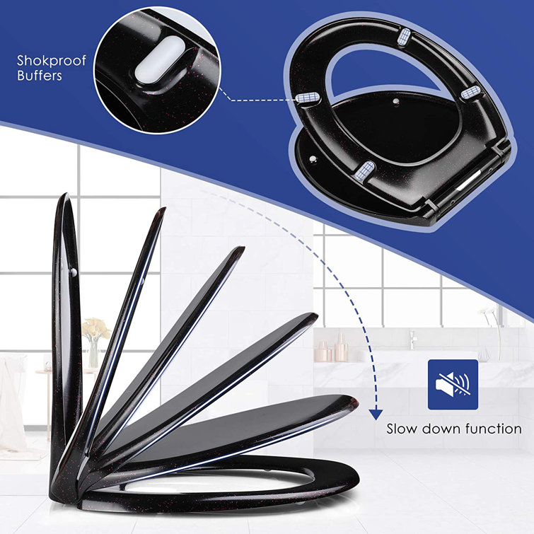 Belfry Bathroom Abderus Soft Close Round Toilet Seat Wayfair.co.uk